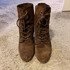 Kork-Ease lace up booties
